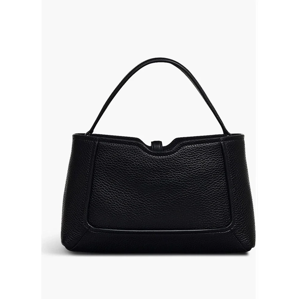 Radley London Hazelbury Park Satchel  Black Pebble Leather Satchel.